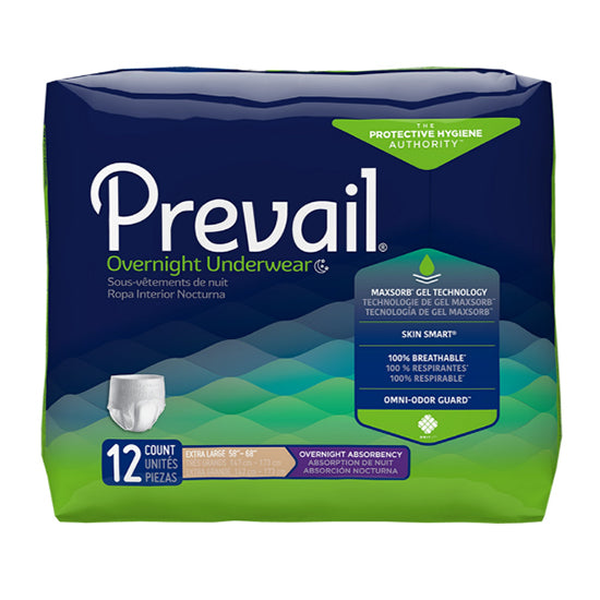 First Quality Prevail Unisex Overnight Underwear, X-Large, 58" x 68" (PVX-514)