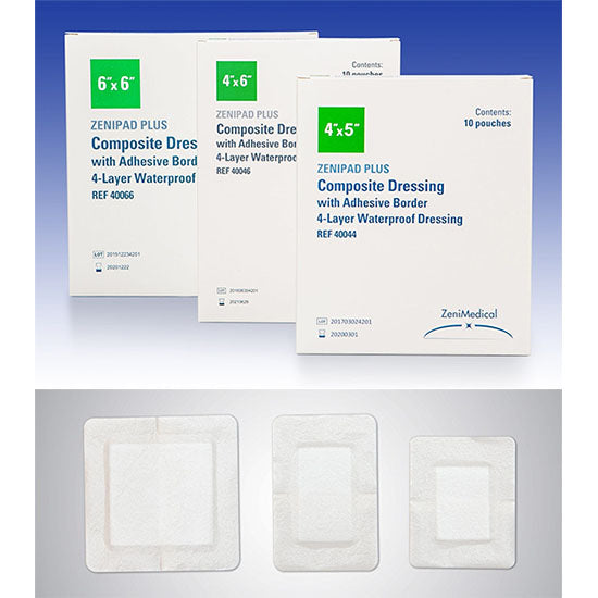 ZeniMedical ZeniPad Plus Composite Dressing, 2" x 2" (40022)