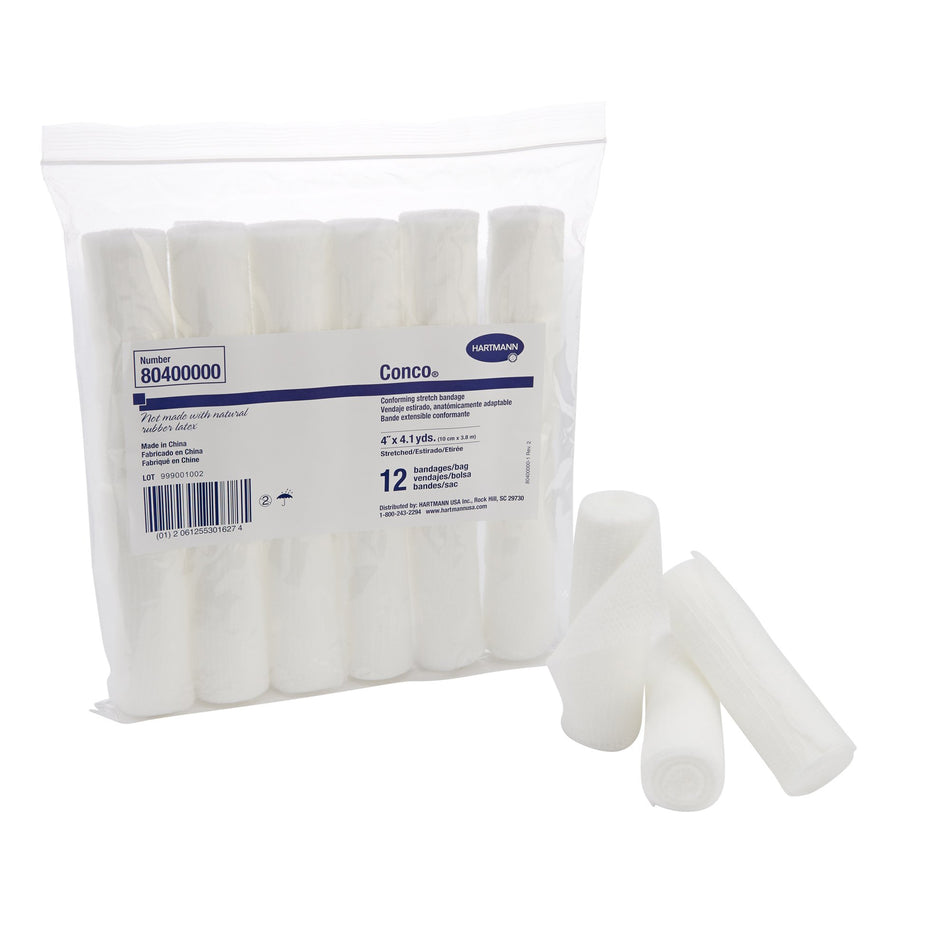 Hartmann Conco Conco Bandage, 4" x 4.1 yds (80400000) - Package of 12 Rolls