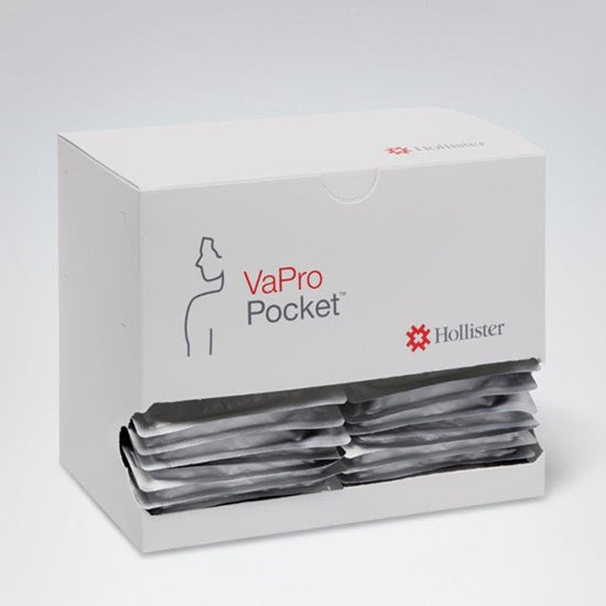 Hollister VaPro Pocket No Touch Intermittent Catheter Without Collection Bag, 14 Fr (70144-30)