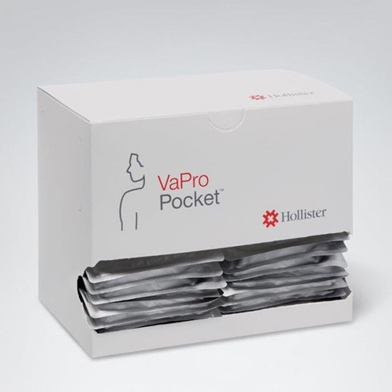 Hollister VaPro Pocket No Touch Intermittent Catheter Without Collection Bag, 12 Fr (70124-30)