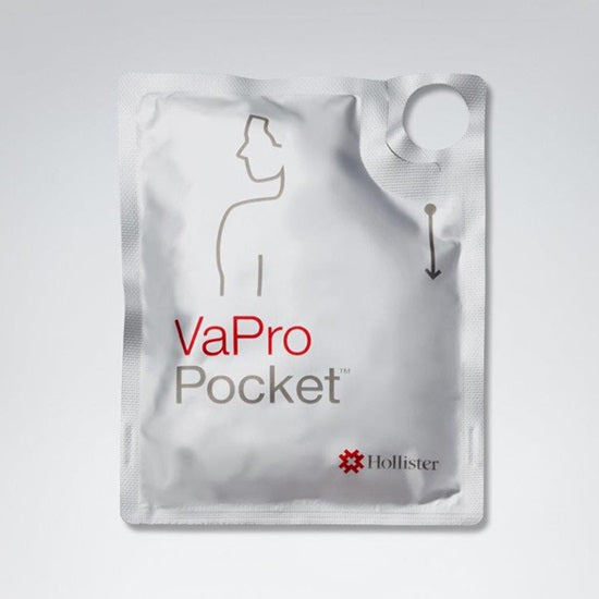 Hollister VaPro Pocket No Touch Intermittent Catheter Without Collection Bag, 12 Fr (70124-30)