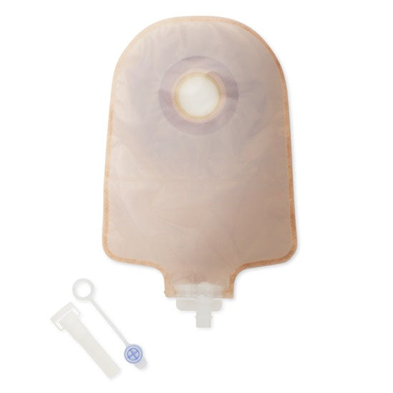 Hollister Premier One-Piece Urostomy Pouch, Flat Flextend Barrier, Transparent, Cut-to-fit 2-1/2" (8460)