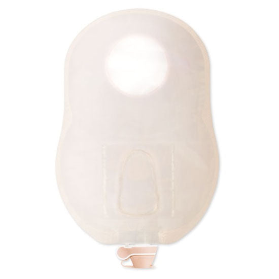 Hollister New Image Two-Piece Urostomy Pouch, Ultra-clear, Green, 1-3/4" (18922)