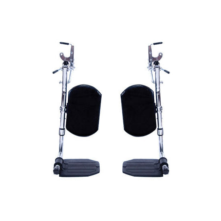 Invacare Hemi Elevating Legrests with Composite Footplates and Padded Calf Pads (T94HCP)