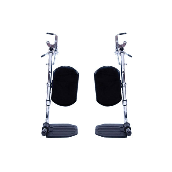 Invacare Hemi Elevating Legrests with Composite Footplates and Padded Calf Pads (T94HCP)