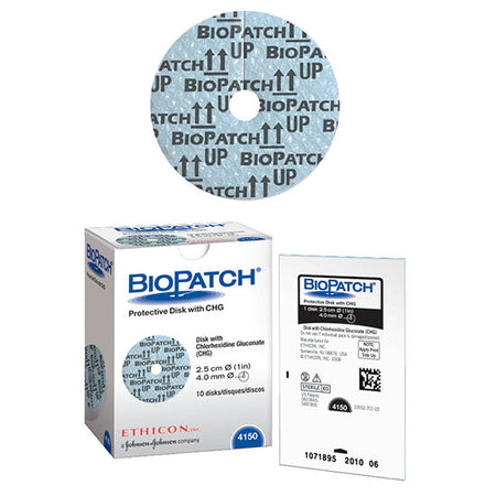 J&J BIOPATCH Protective Disk with CHG, 1" (ET 4150)