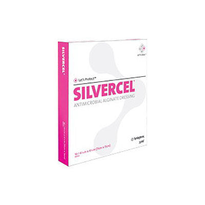 Systagenix Silvercel Non-Adherent Antimicrobial Alginate Dressing 4" x 8" (900408)