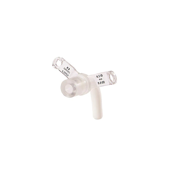 Kendall Shiley Pediatric Tracheostomy Tube, Extra-Long, Cuffless, Size 6.5 (6.5PELF)