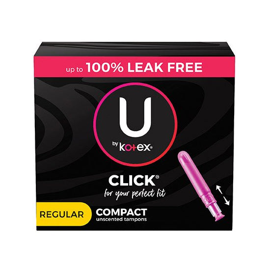 Kimberly Clark U by Kotex Supreme Premium Compact Tampons, Regular (51583)