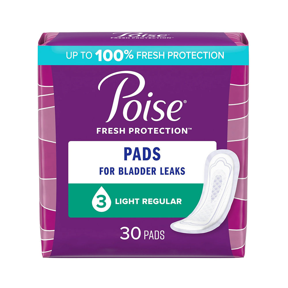 Kimberly Clark Poise Pads, Light Absorbency, Regular Length (51668)