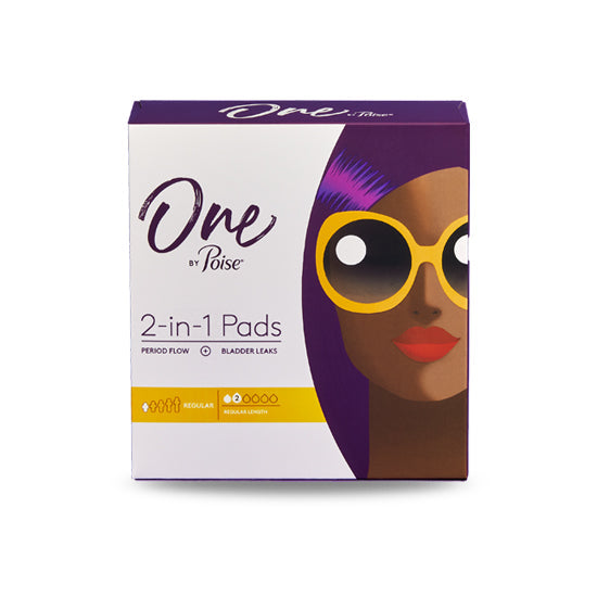 One by Poise 2-in-1 Regular Coverage Wing Pad (53449)