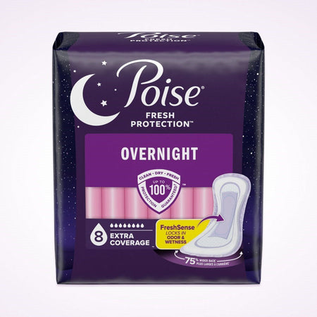 Kimberly Clark Poise Overnight Pads For Bladder Leaks, Extra Coverage (54943)