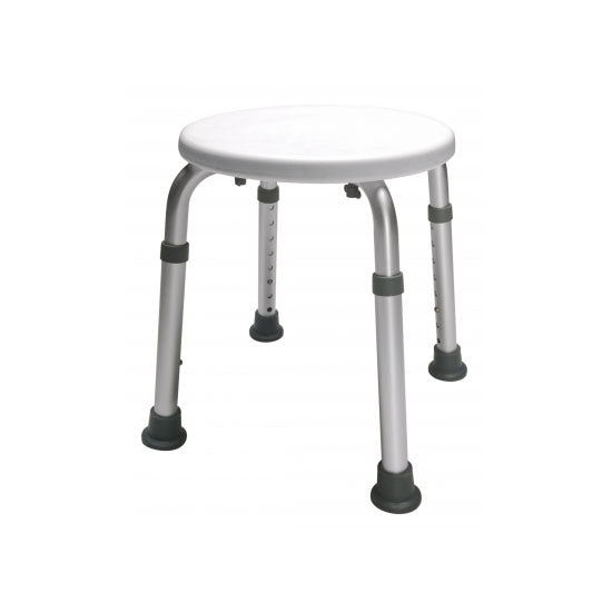 Lumex Round Bath Stool in Retail Package, White (2060R-1)