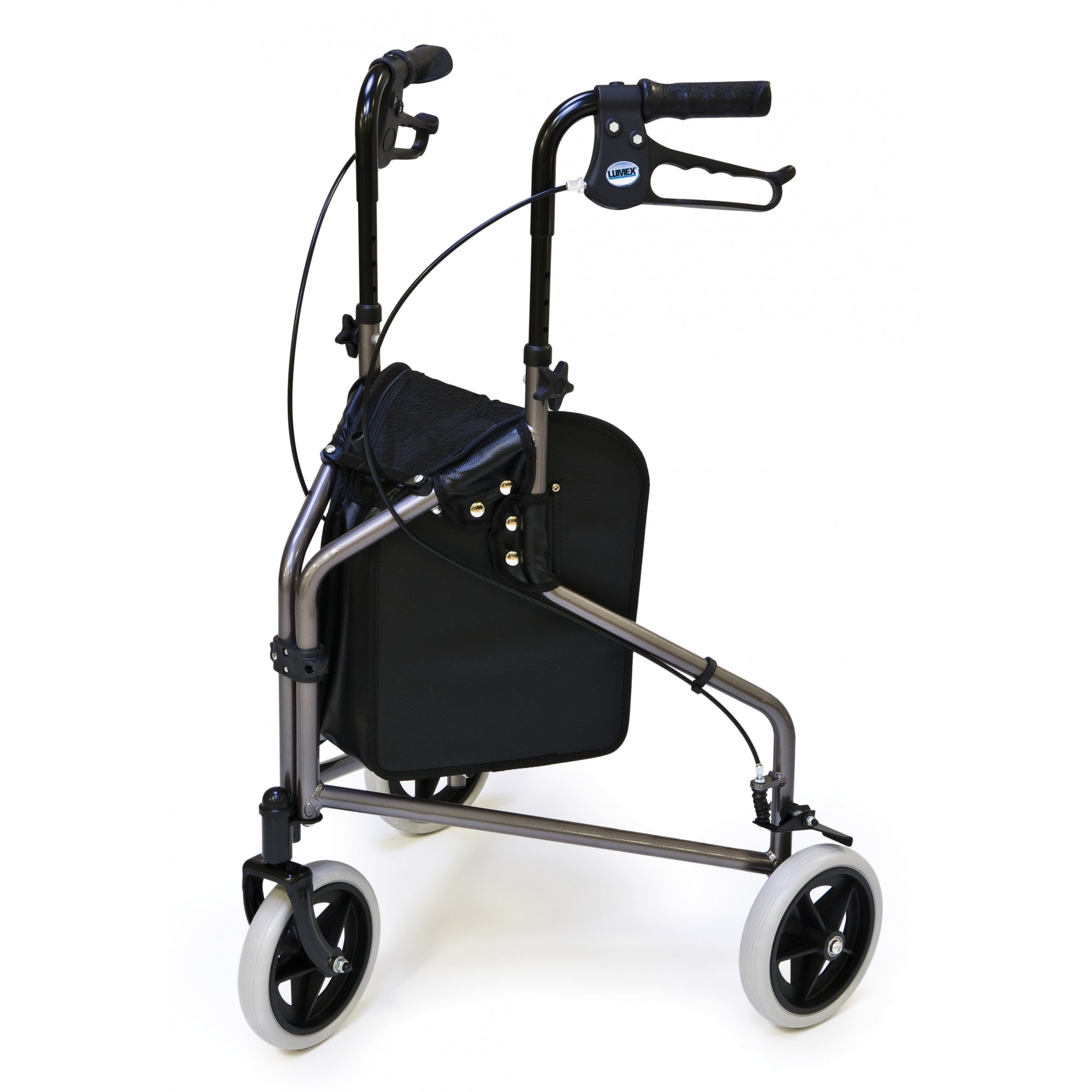 Lumex 3-Wheel Walker in Pewter Metallic