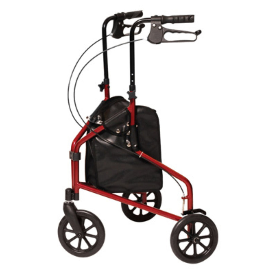 Lumex 3-Wheel Walker in Metallic Burgundy