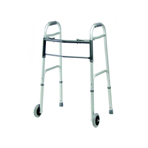 Lumex Dual-Release Folding Walker, Adult, Aluminum (616270A-4)