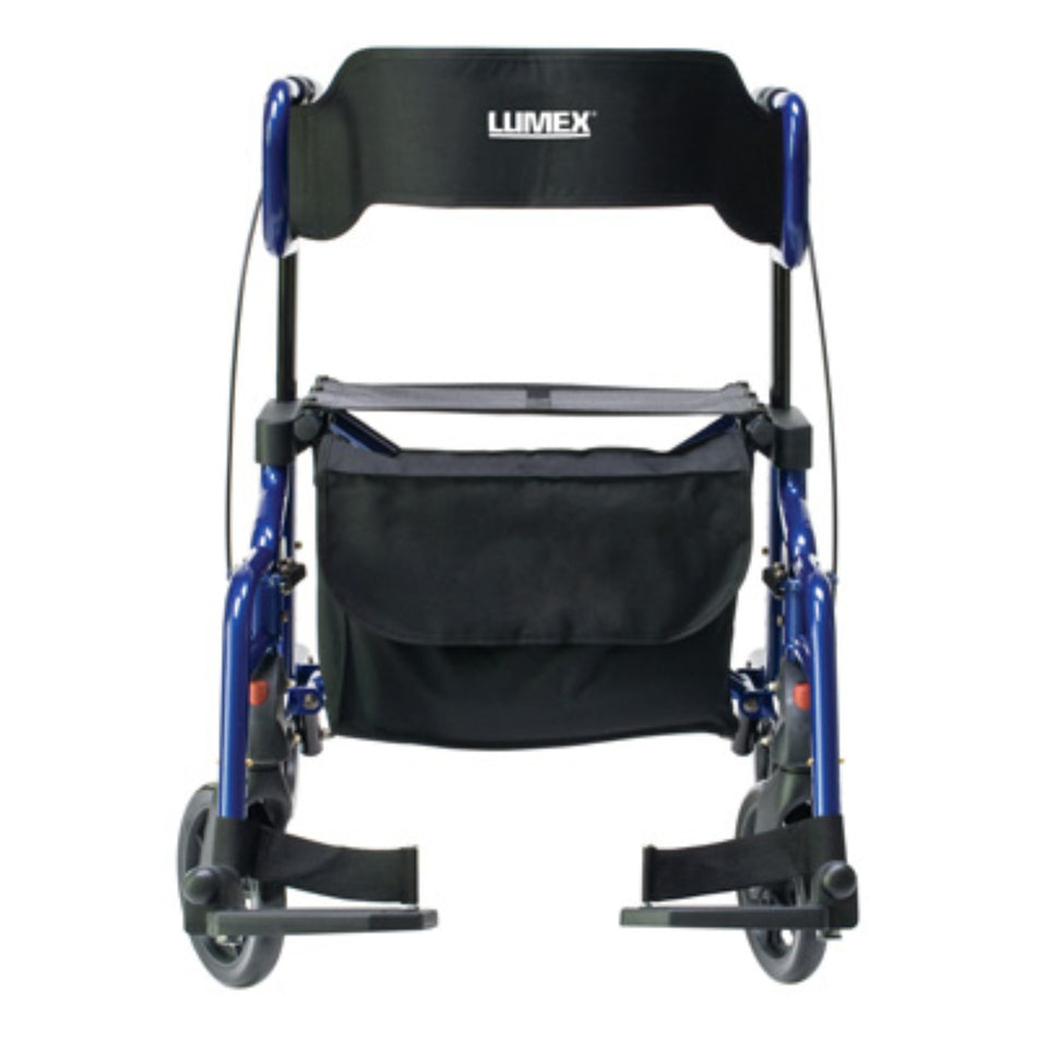 Lumex Hybrid LX Rollator Transport Chair in Majestic Blue