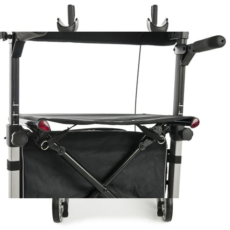 Lumex Gaitster Forearm Rollator in Graphite - Close up view of back area