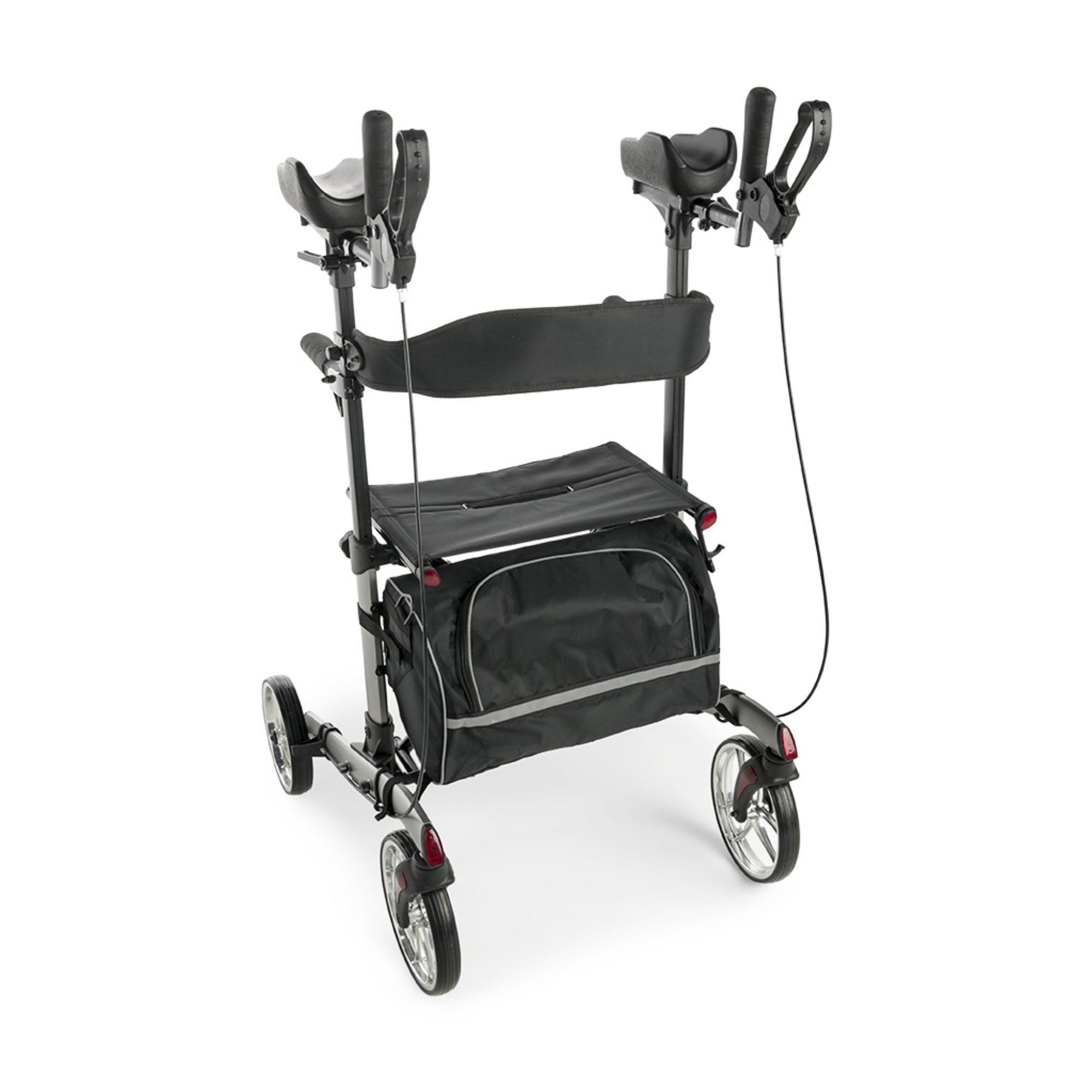 Lumex Gaitster Forearm Rollator in Graphite - Front View