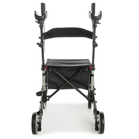 Lumex Gaitster Forearm Rollator in Graphite - Rear View