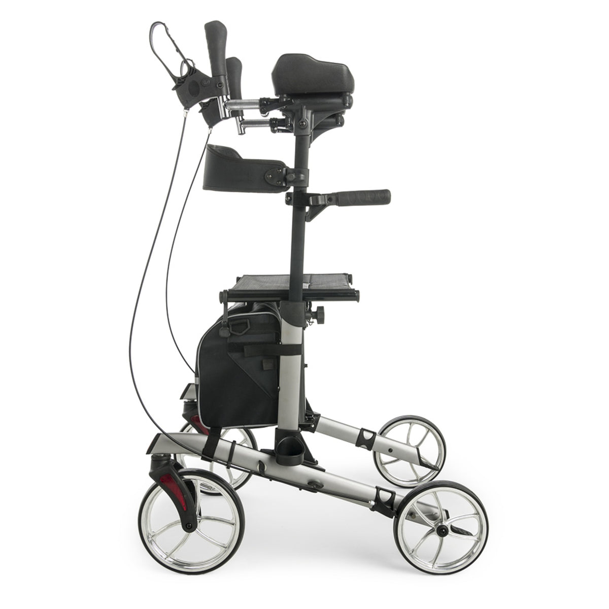 Lumex Gaitster Forearm Rollator in Graphite - Side View