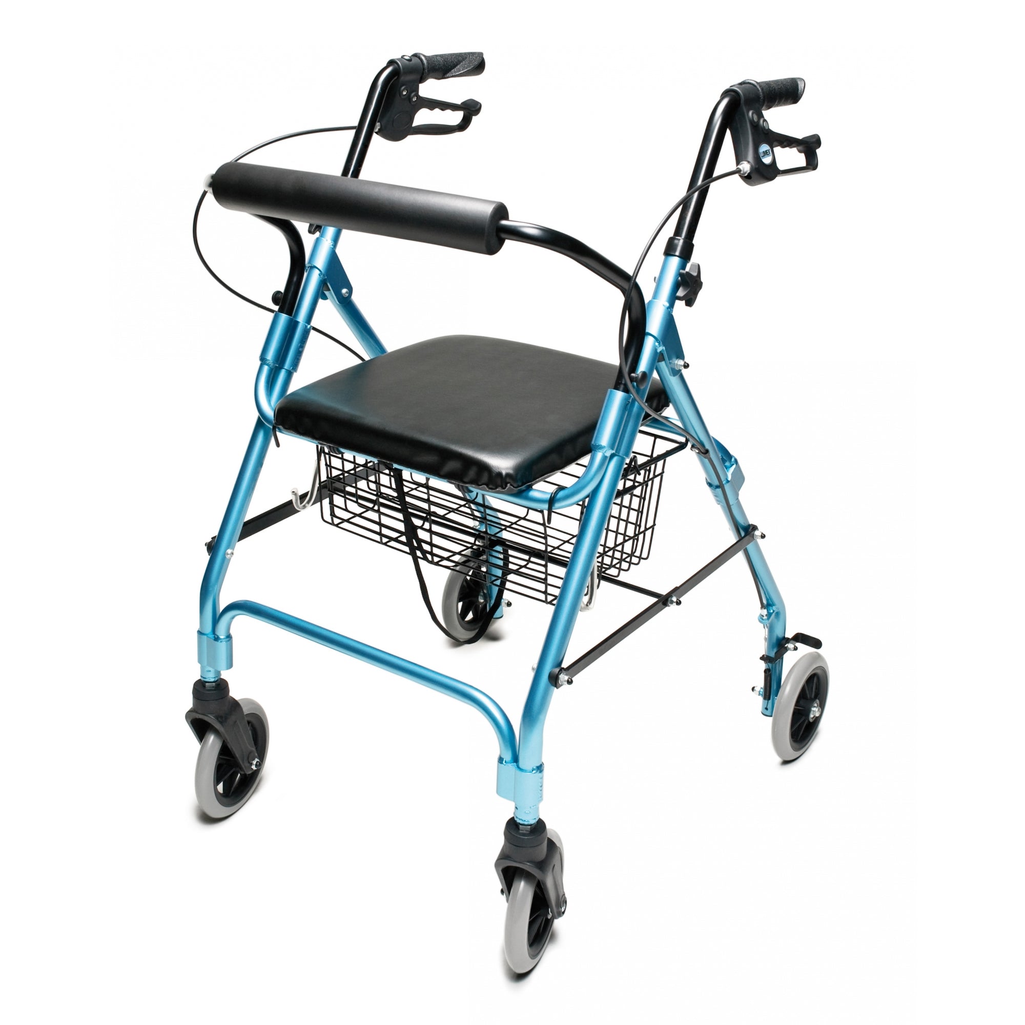 Lumex Walkabout Lite Four-Wheel Rollator / Walker in Aqua