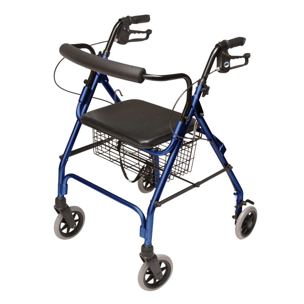 Lumex Walkabout Lite Four-Wheel Rollator / Walker in Blue