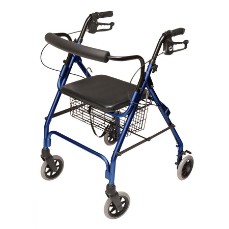 Lumex Walkabout Lite Four-Wheel Rollator / Walker in Blue