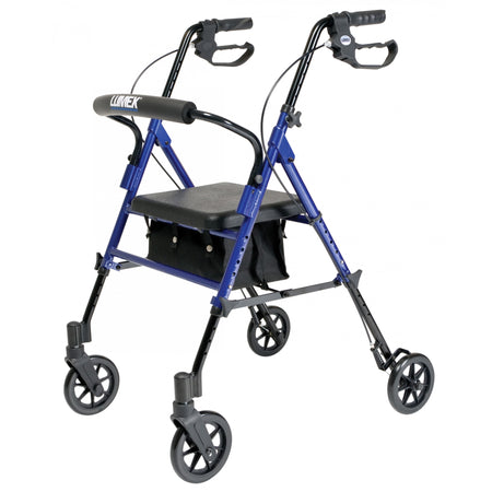 Lumex Set n Go Height Adjustable Rollator / Walker in Blue