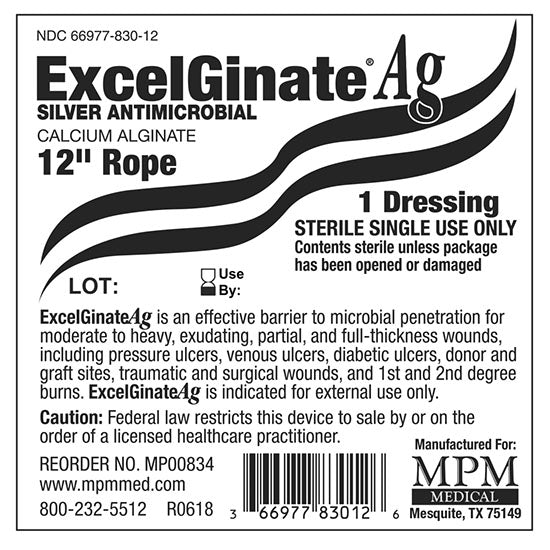 MPM Medical ExcelGinate AG Alginate Dressing, 12" Rope (MP00834)