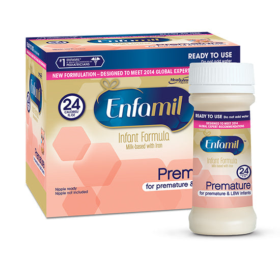 Mead Johnson Enfamil Premature Infant Formula 24 Cal with Iron, 2 fl. oz. Bottle (156301)