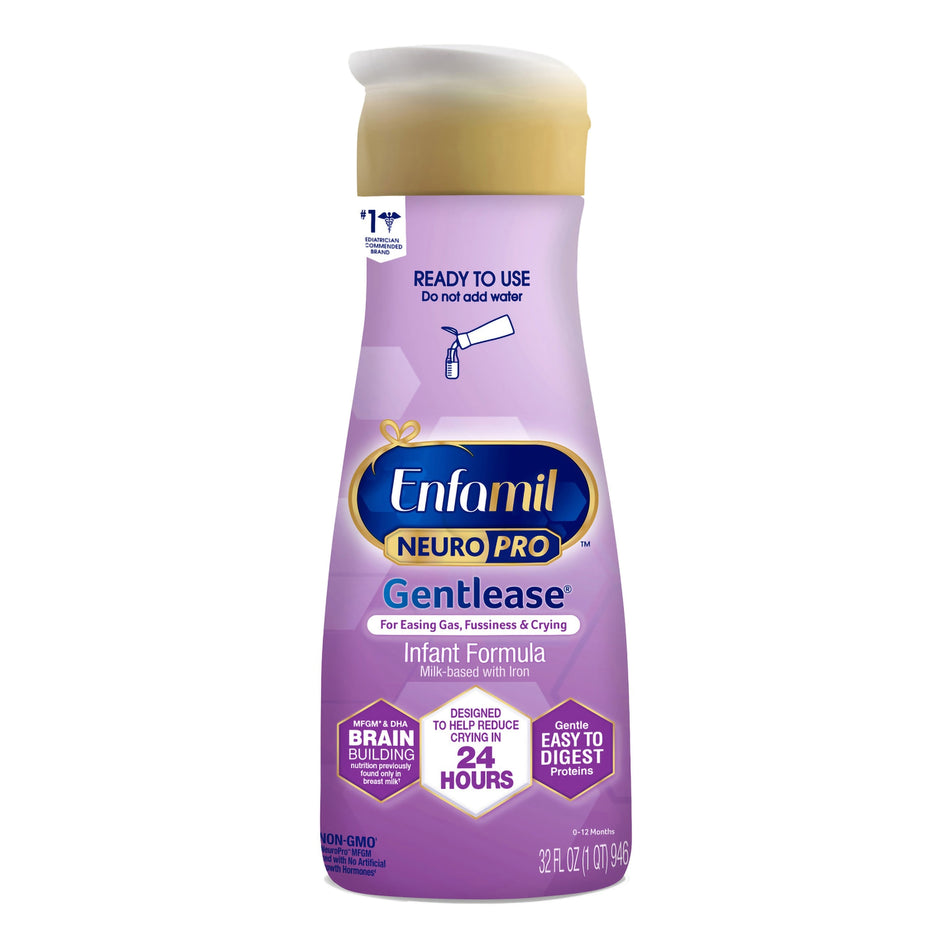 Mead Johnson Enfamil NeuroPro Gentlease Infant Formula, Liquid, 32 fl oz Bottle (294701)