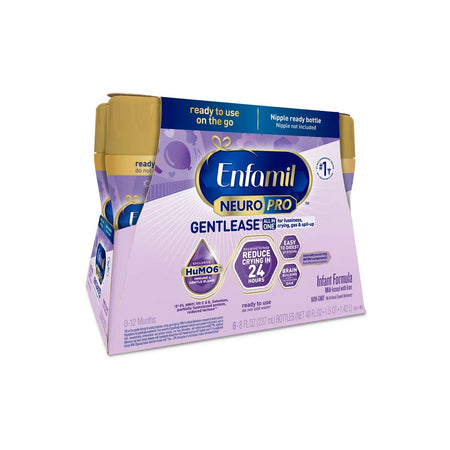 Mead Johnson Enfamil NeuroPro Gentlease Infant Formula, 8 fl. oz. Bottle (294702) - Front view