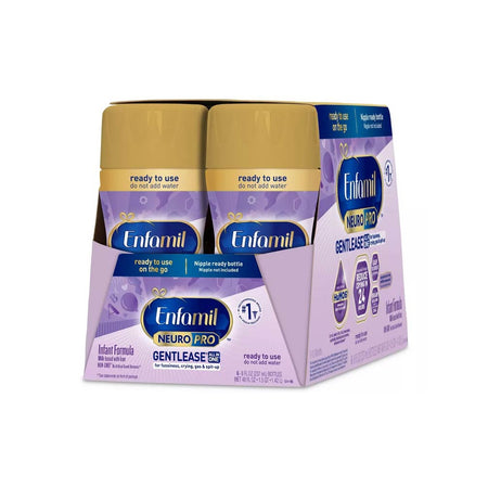 Mead Johnson Enfamil NeuroPro Gentlease Infant Formula, 8 fl. oz. Bottle (294702) - Side view