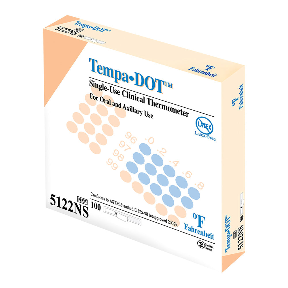 Medical Indicators Disposable Oral Thermometer Tempa.DOT (5122NS)