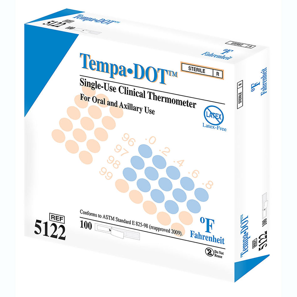 Medical Indicators Disposable Oral Thermometer Tempa.DOT (5122)