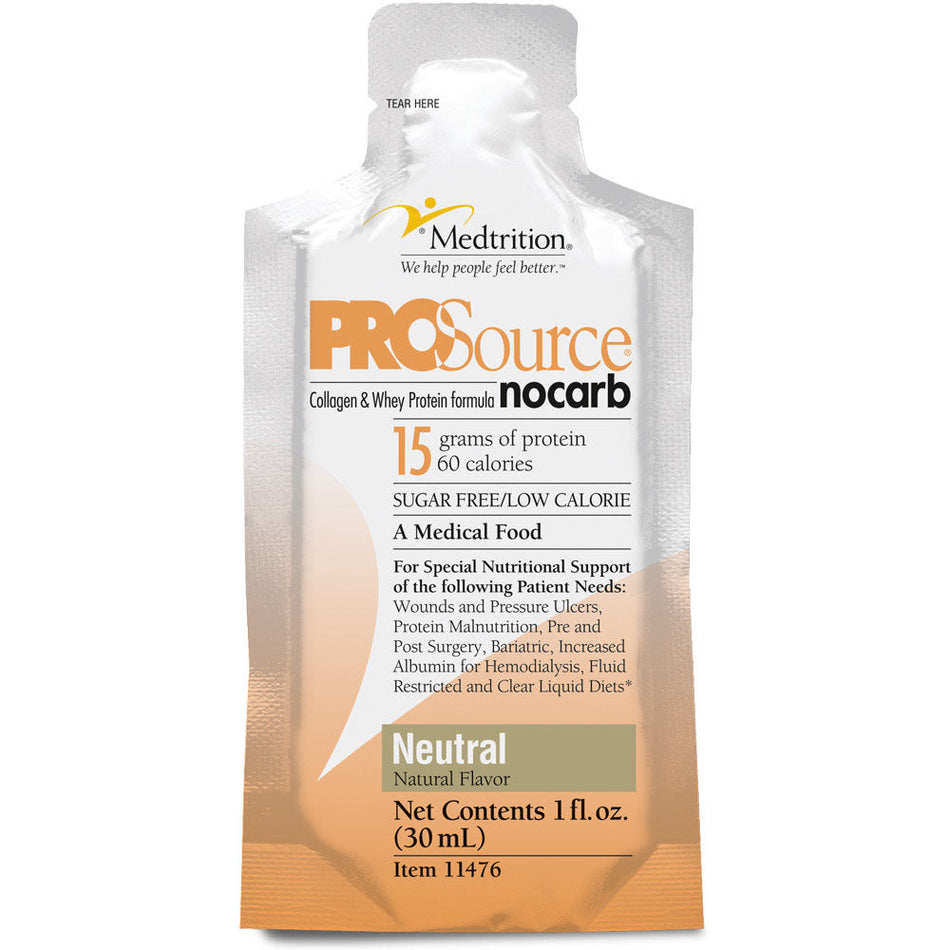 Meditrition ProSource NoCarb Liquid Protein Pouch, Neutral Flavor (11476)