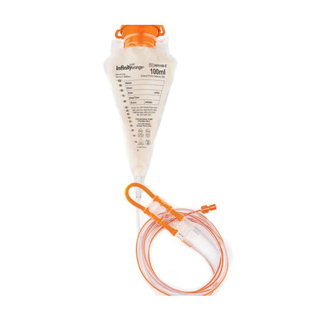 Moog Infinity Orange 100mL Enteral Pump Delivery Set with ENFit Connector (INF0100-E)