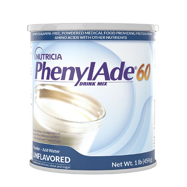 Nutricia PhenylAde 60 Drink Mix, 1 lb Can, Unflavored (200758)