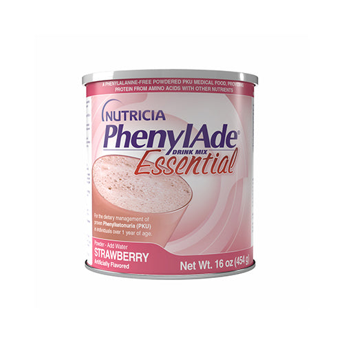 Nutricia PhenylAde Essential Drink Mix, 1 lb Can, Strawberry (200764)