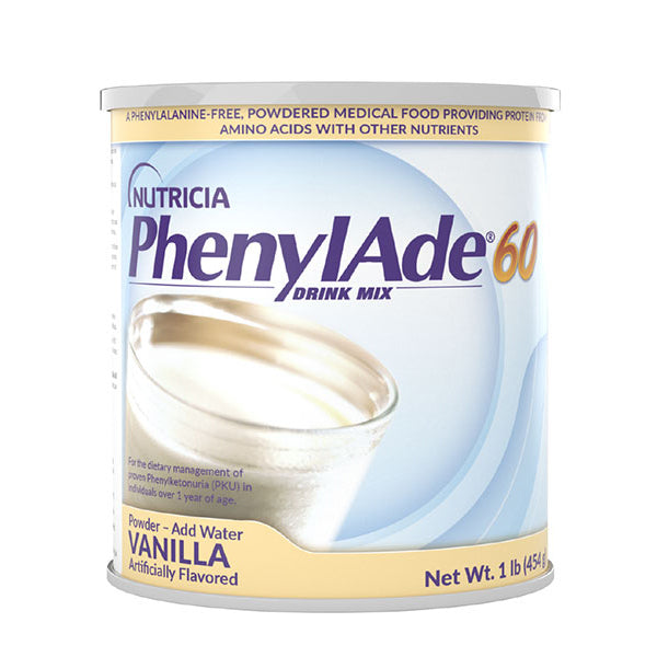 Nutricia PhenylAde 60 Drink Mix, 1 lb Can, Vanilla (200768)