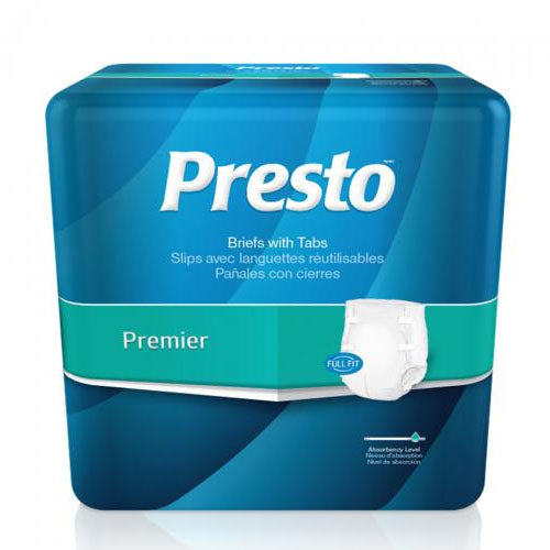 Presto Premier Full Fit Briefs, Large (ABB11040)