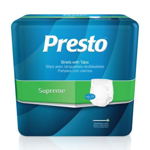 Presto Supreme Full Fit Briefs, Large (ABB21040)