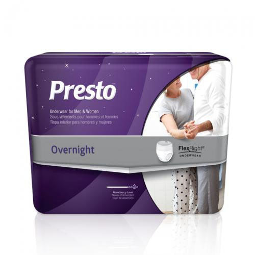 Presto Overnight FlexRight Underwear, Small/Medium (AUB44020)