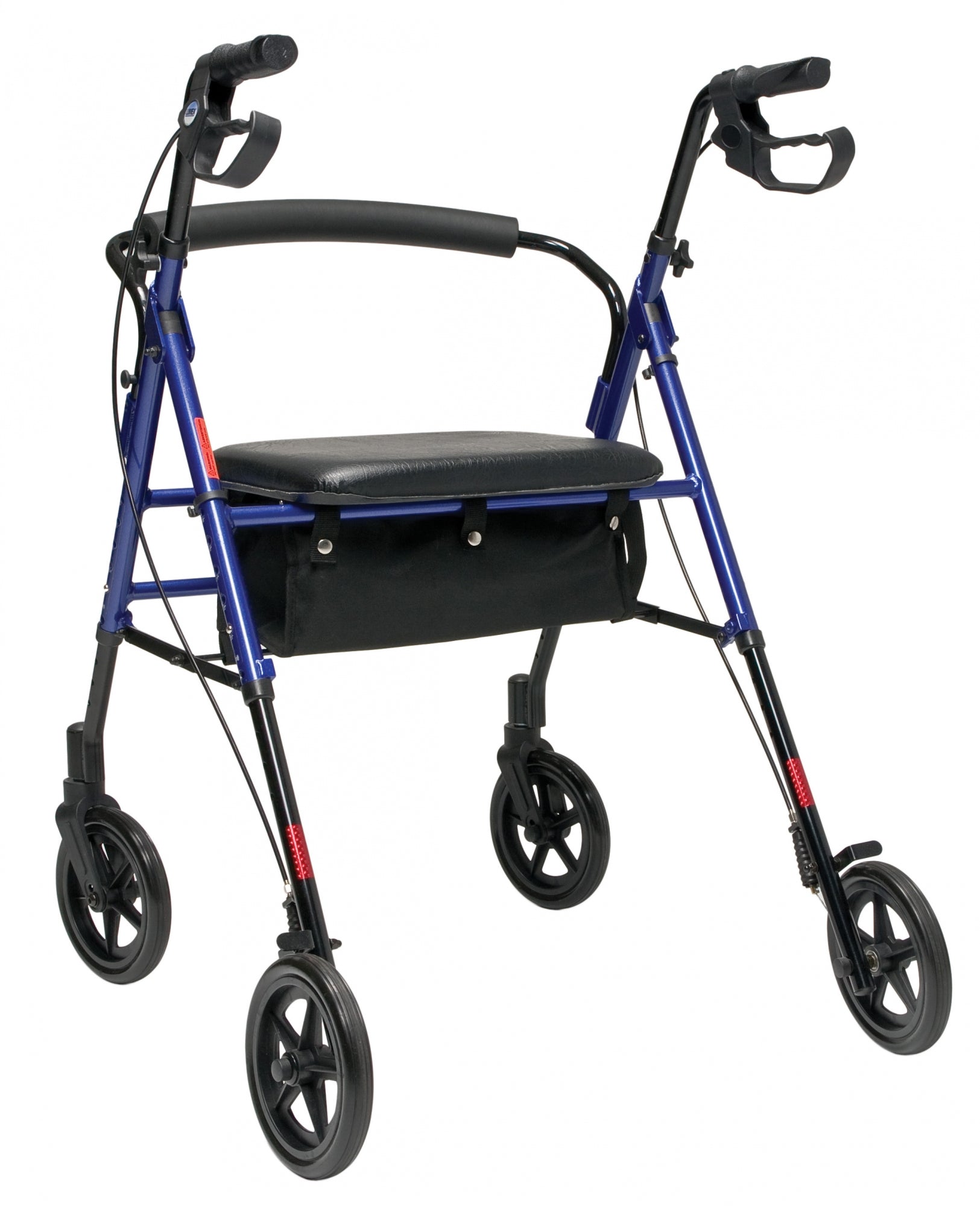 Lumex Set n Go Wide Height Adjustable Rollator - Back View of Walker