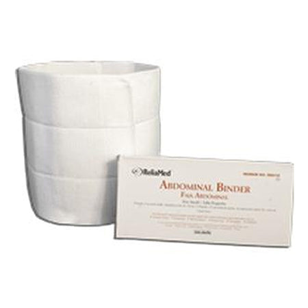 ReliaMed 4-Panel Abdominal Binder with Adjustable Velcro 12" Wide 30" - 45" (B810)