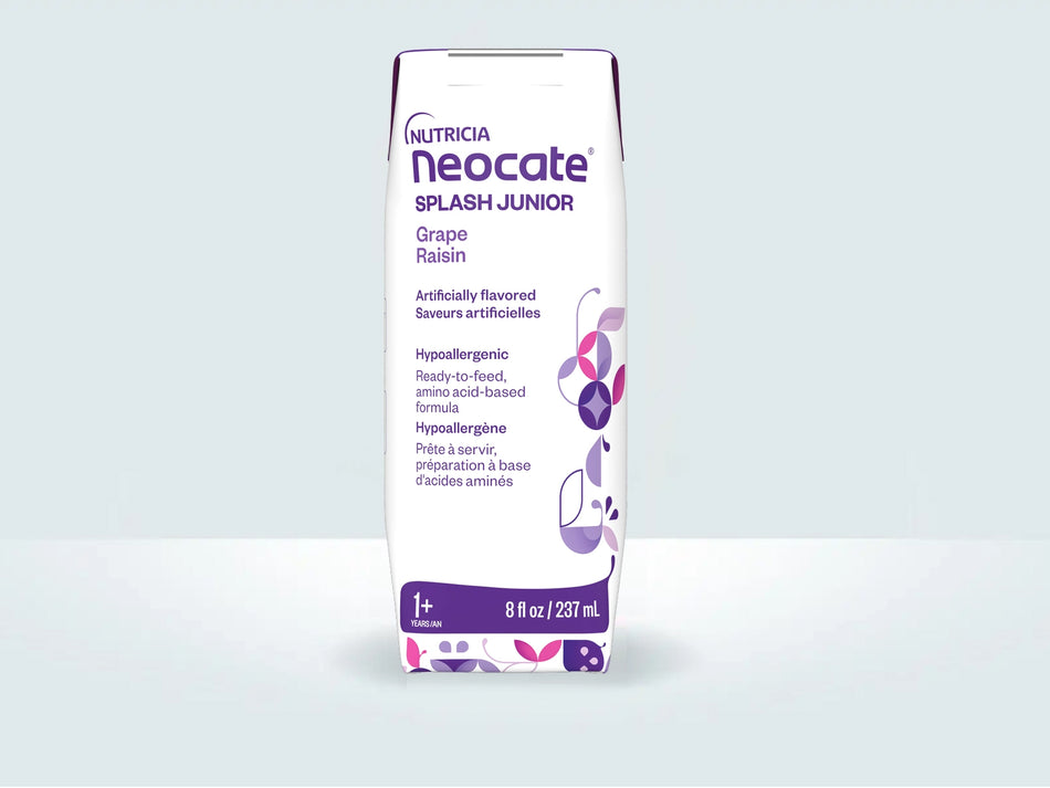 Nutricia Neocate Splash Junior, Grape, 8oz (122435A) - Front view