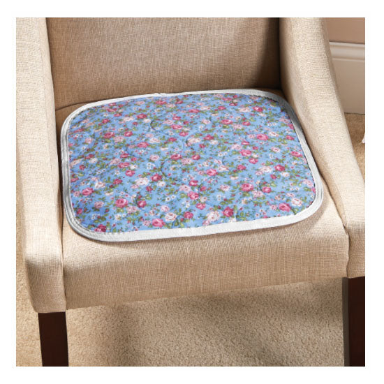 Salk Company CareFor Deluxe Floral Print Incontinence Chair Pads, 18" x 18" (1969LP)
