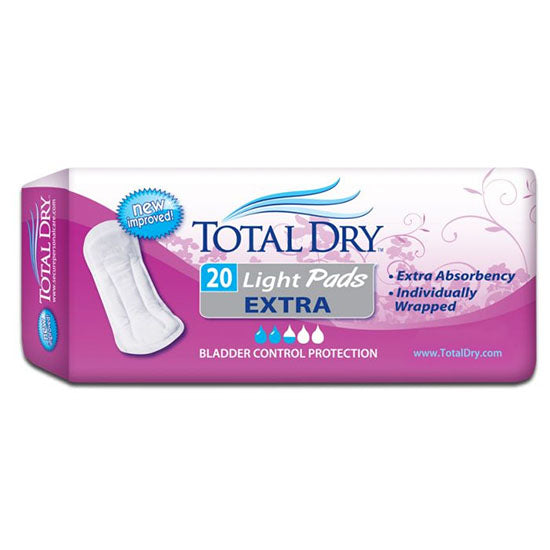 Secure Personal Care TotalDry Light Pads Extra (SP1561)